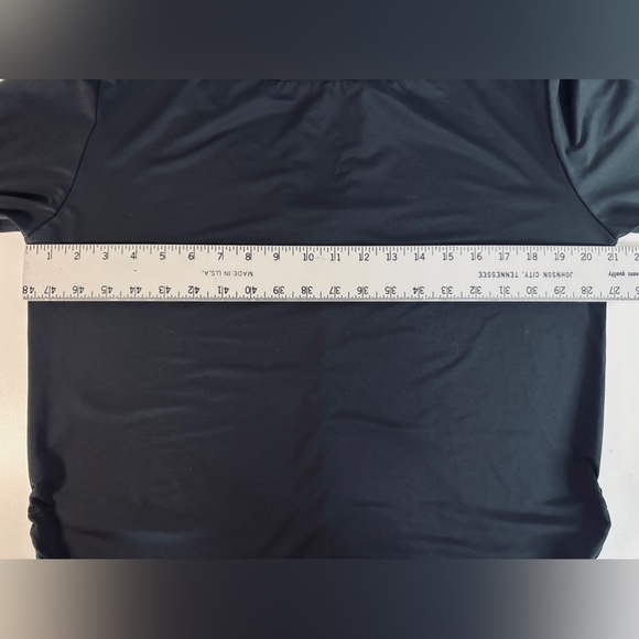 Intimately by Free People Long Sleeve Cross Cut Back into It Black TOP SZ LARGE - Picture 7 of 12